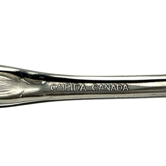 5 Oneida Serving Utensils Spoon Sugar Meat Fork Butter Knife True Arbor Rose VTG - Picture 4 of 9